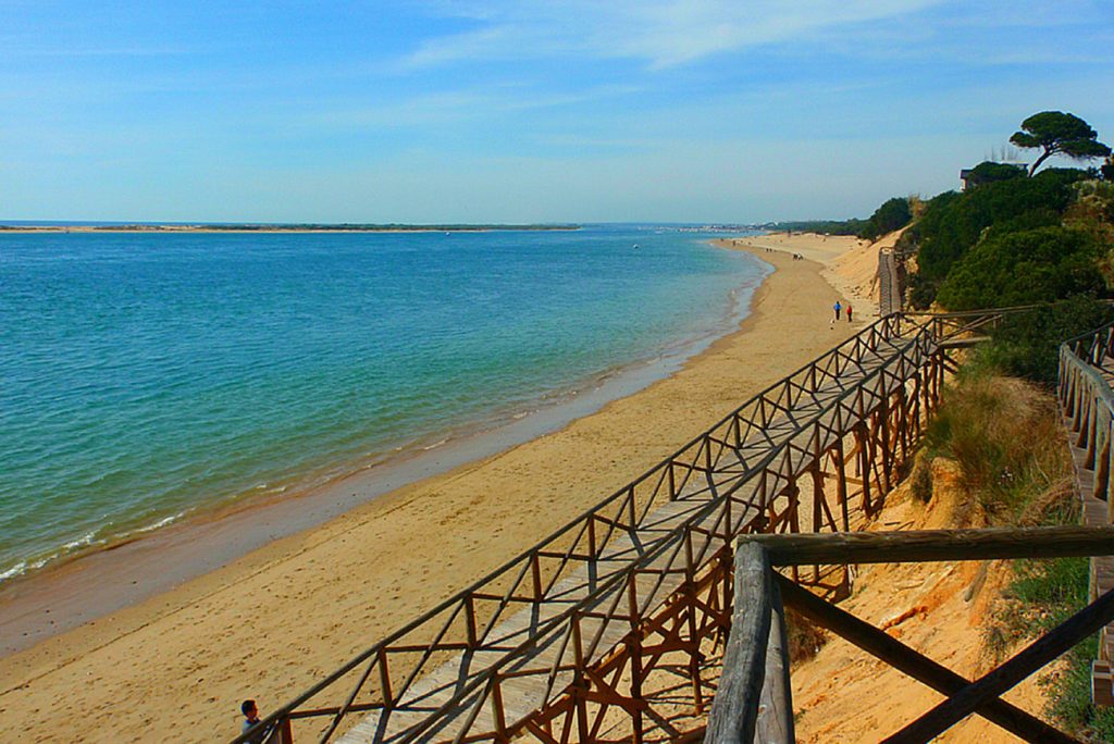 Playa de Rompeculos en Mazagón
